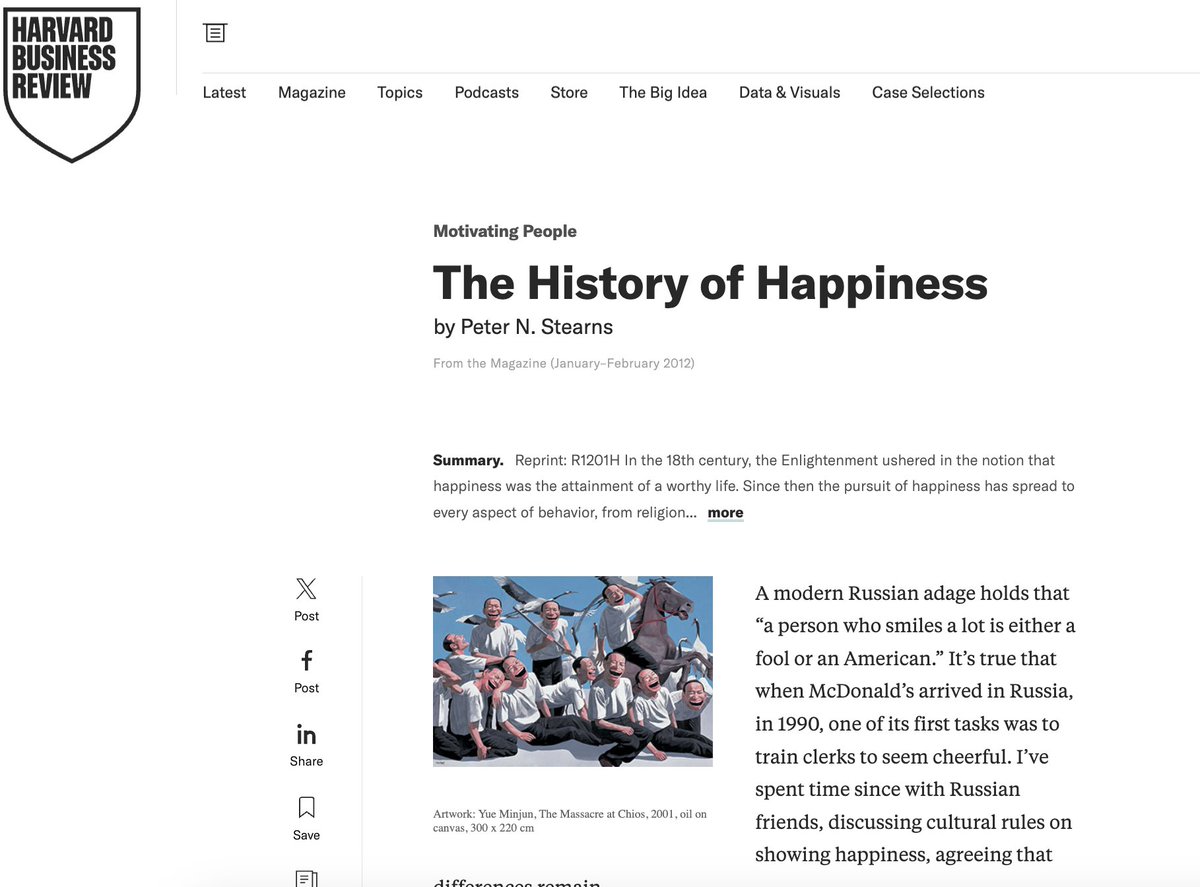 On this year's International Day of Happiness, explore its rich history and discover how perspectives on happiness have evolved over time: ow.ly/q54Z50VkIOB