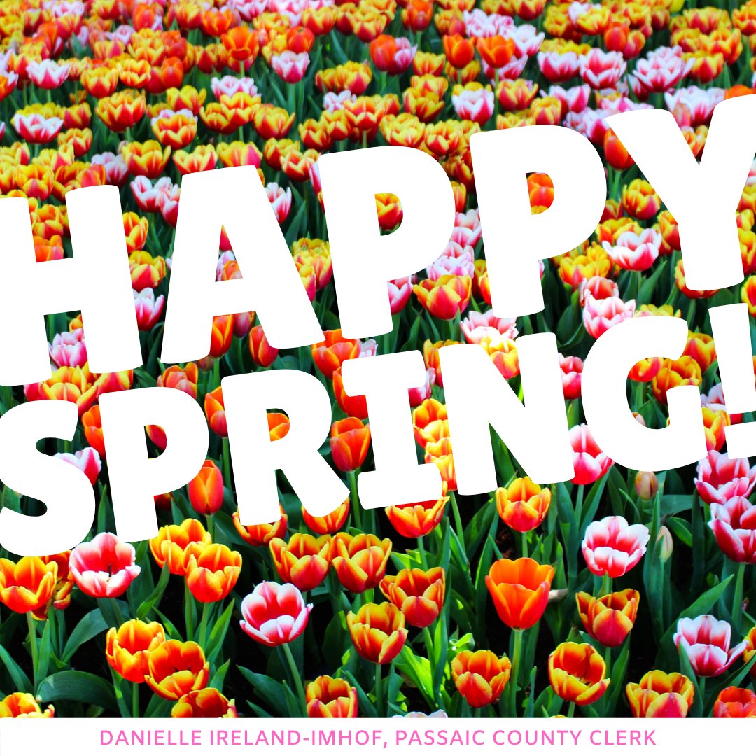 Spring is here! Enjoy the beautiful days ahead!
