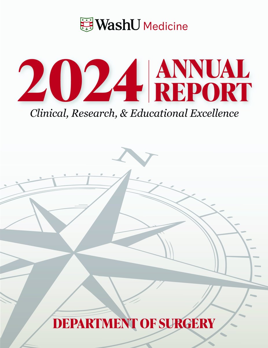 The 2024 Department of Surgery Annual Report is now available online! Discover our clinical, educational, and research achievements. Reflect on a year of milestones and excellence.

Read here: bit.ly/4bI9b1K

#WashUSurgery #AnnualReport2024