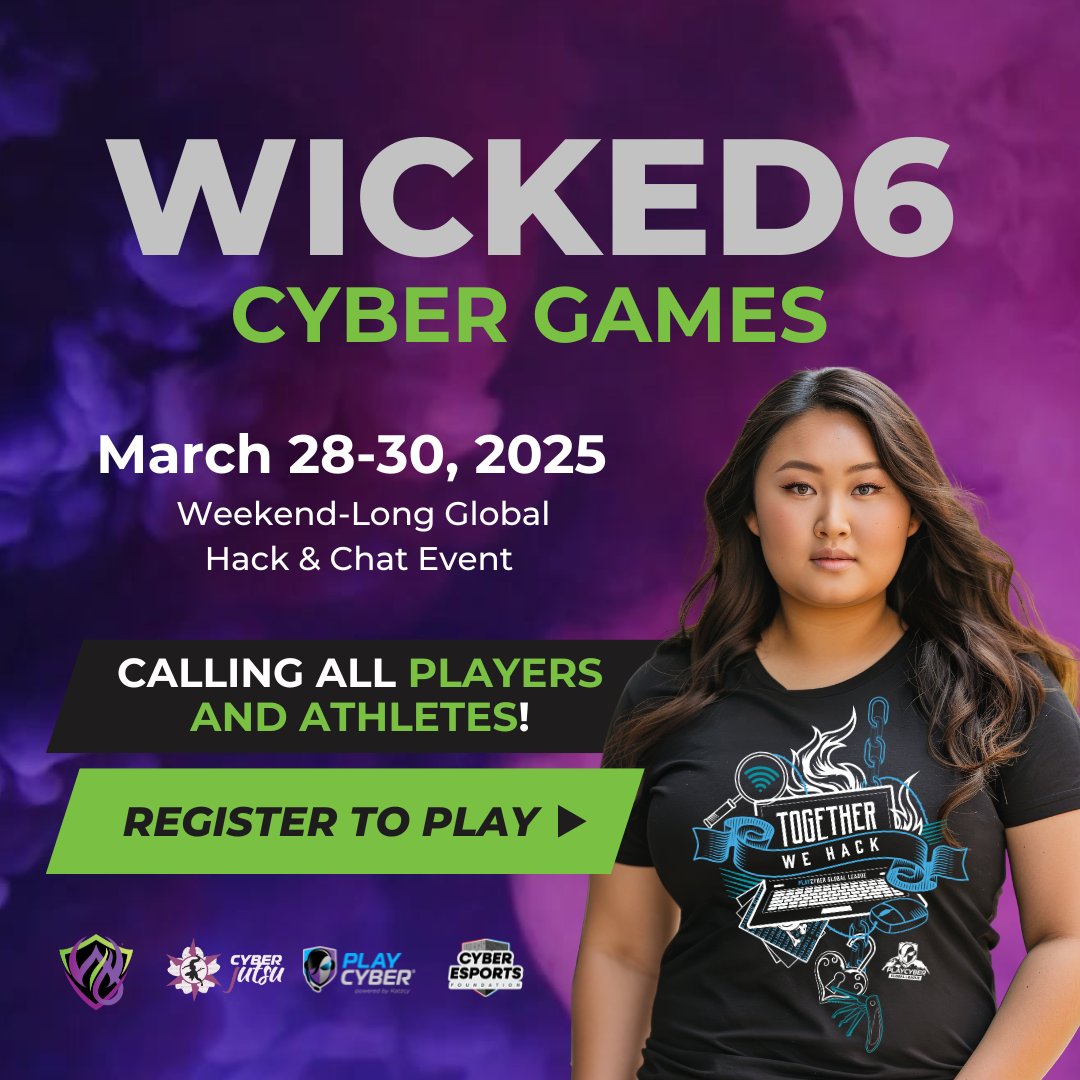 ISSAINTL's tweet photo. ISSA is Proud to Sponsor Wicked6 2025 – Global Women’s Hack & Chat!
March 28–30: Ready to level up? ISSA Members receive Preferred Pricing.
Register now! https://t.co/IvnSYQboGe
#Wicked6 #WomenInCyber #ISSAIntl #CTF #Cybersecurity #HackAndChat https://t.co/5R136WVGnt
