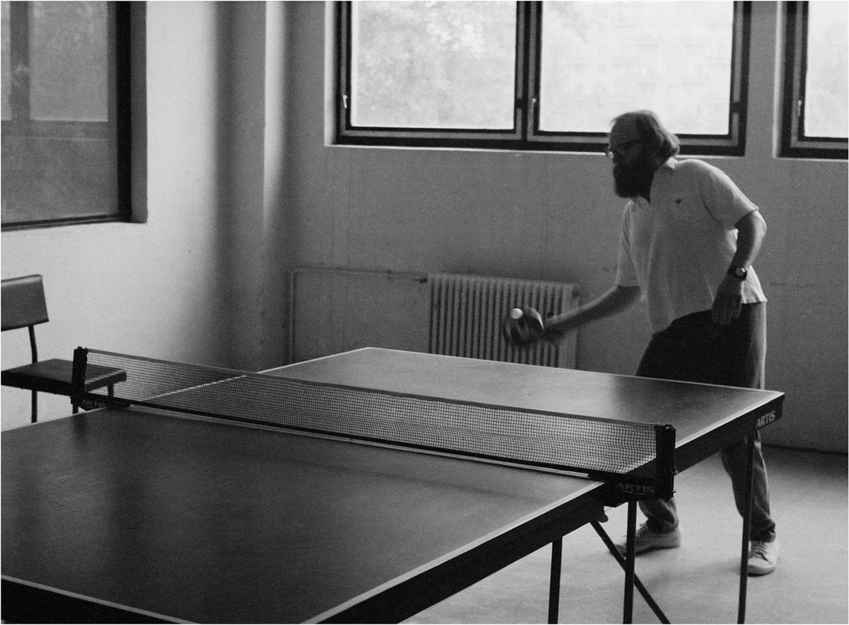 #JúliusKoller in On Education, <a href="/amant/">amant</a>.arts, opening tonight from 6–8pm. Anti-Ping Pongista 3. (U.F.O.), 1980/2015, black-and-white photograph, edition 3 of 6