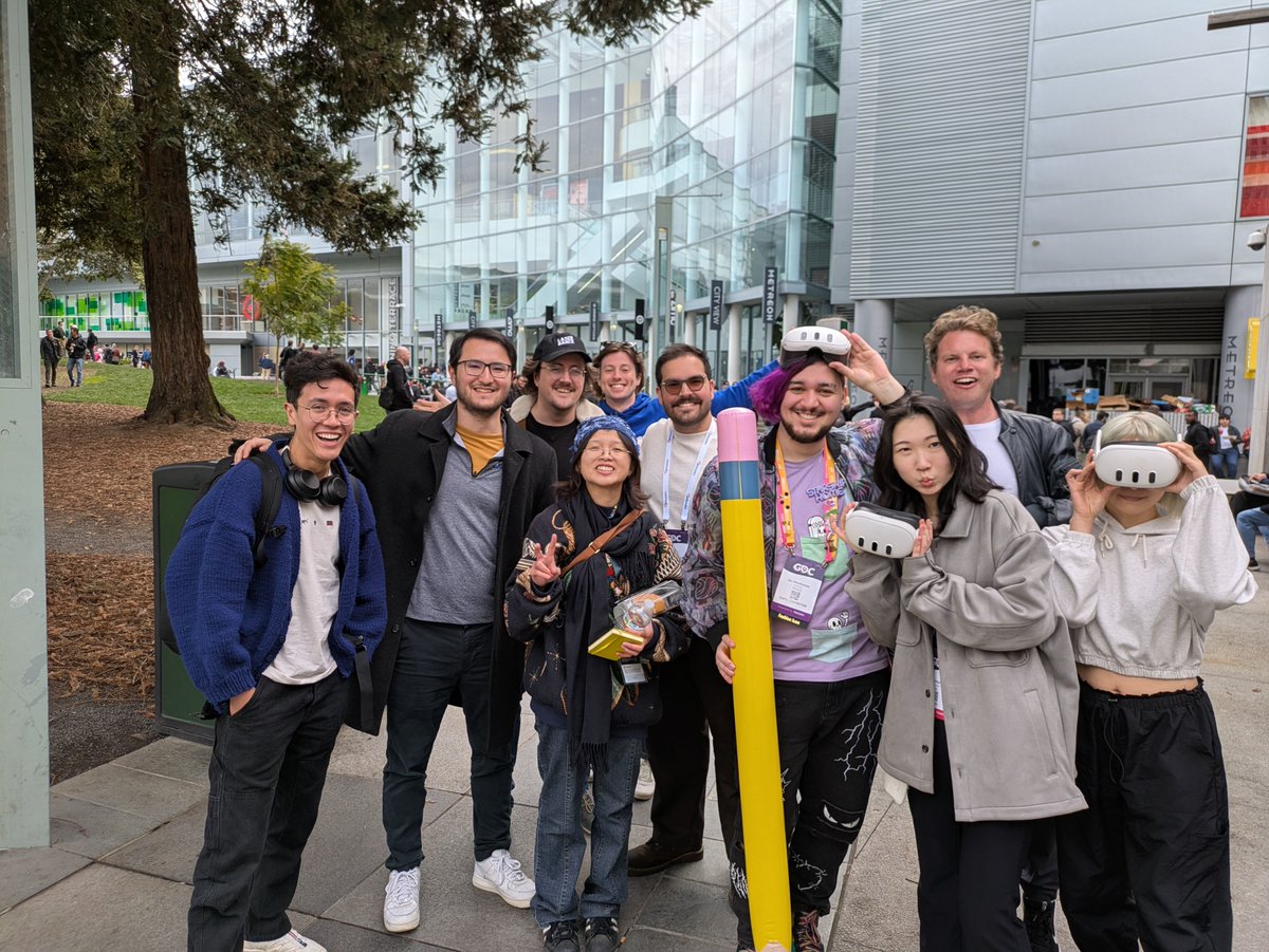 Got a chance to meet a whole bunch of XR peeps at GDC, including <a href="/jdleroy/">Jean-Daniel LeRoy</a>, <a href="/ellenlowing/">ellen</a>, @aidan_Wolf, <a href="/thejuanlam/">Juan Lam</a>, @ianxrnerd, and <a href="/kevando_/">kevando</a>!