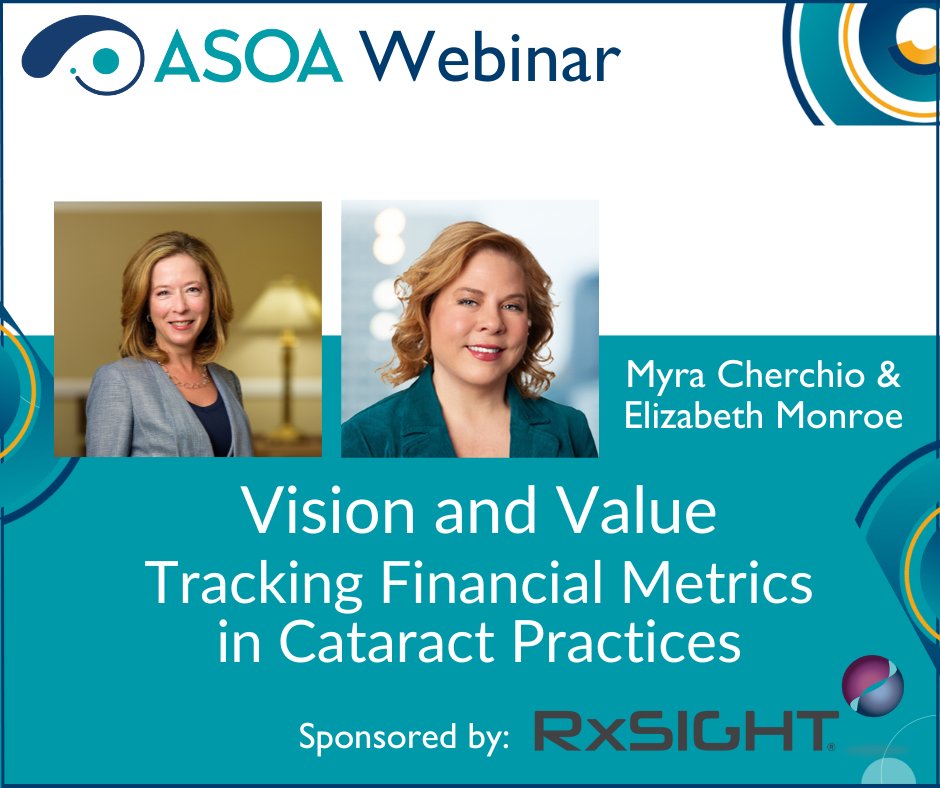 Join us on March 25 at 2pm EST for a webinar designed specifically for ophthalmology practices specializing in #cataract surgery. This session will explore the essential KPIs that every cataract surgery practice should track. #FinancialManagementSeries