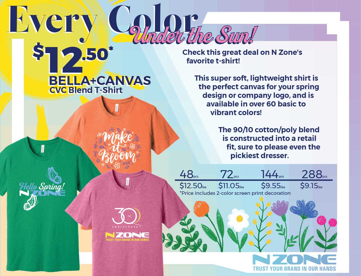 NzoneMHK's tweet photo. 🚨 SPRING PROMO ALERT! 🚨

Spring is here, and so is our BIGGEST deal of the season! 🌸☀️ Order 144+ Bella t-shirts by March 31st and get FREE FREIGHT—a huge win if you're looking to stock up! 📦🔥

Call now to place your order! Don’t miss out! ⏳💨

#SpringPromo #FreeFreight https://t.co/A3lfkopAS1