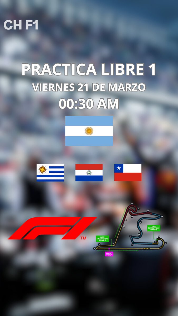 ChicanaF1's tweet photo. Los horarios del Viernes en el Gran Premio de China 🇨🇳🏆 https://t.co/PFoN1yxmAG