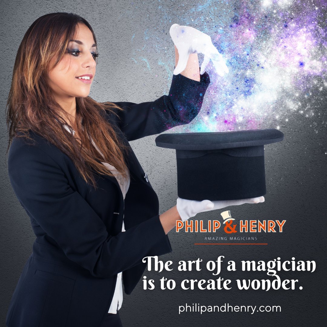 pandhmagic's tweet image. The art of a magician is to create wonder, leaving audiences spellbound with every trick! ✨🎩 Experience the magic with Philip and Henry Amazing Magicians!

philipandhenry.com

#PHMagic #CreateWonder #MagicForEveryone #UnforgettableMagic