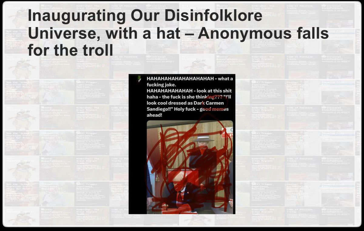 DecodingTrolls's tweet image. Welcome to Disinfolklore Universe - A paradigm shift: Battling Disinfolklore Archetypes. x.com/decodingtrolls…