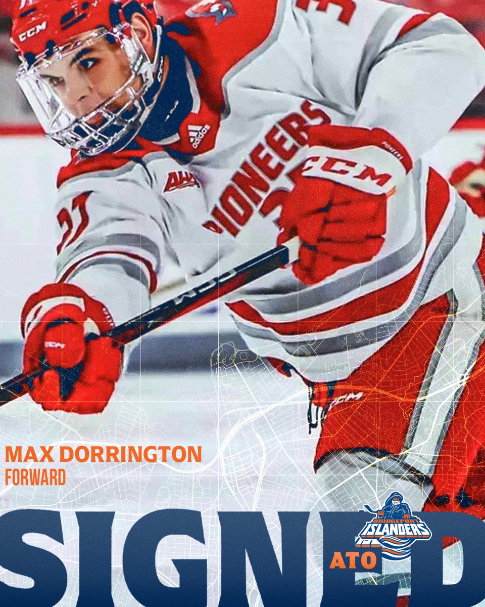 Transaction: The Bridgeport Islanders have signed Max Dorrington to an amateur tryout agreement (ATO).
