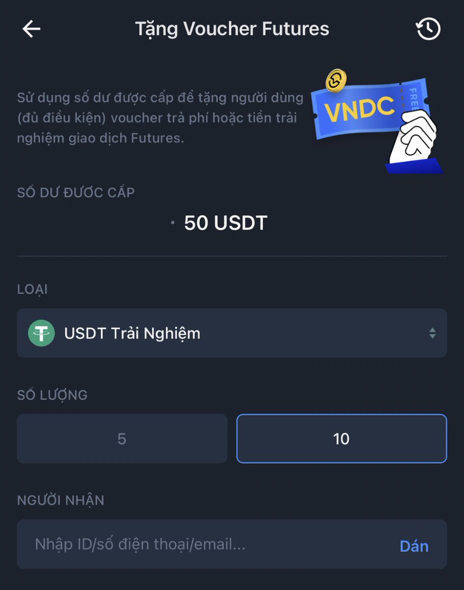 VHNguyen1809's tweet photo. @ONUSFinance Give 10 USDT to 5 friends quickly enter the partner code 7981808531, note to complete the advanced kyc to receive ⚡️💵 https://t.co/vum6SA7VIF
