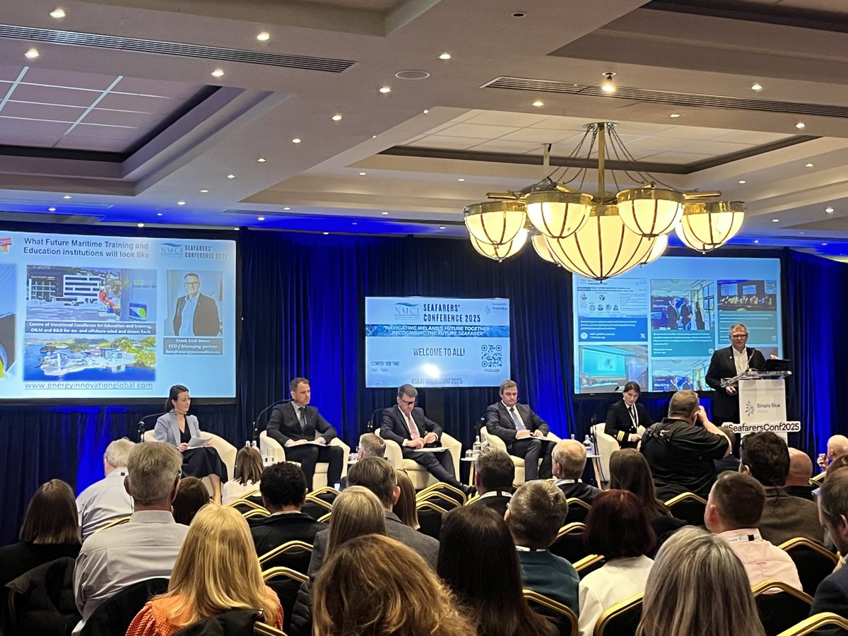 Panel 3: "What Future Maritime Training and Education Institutions Will Look Like" has just gotten underway, 
This panel will take a closer look at the future of maritime education &amp; training and how it must evolve to meet the industry's changing needs. 📚⚓#SeafarersConf2025