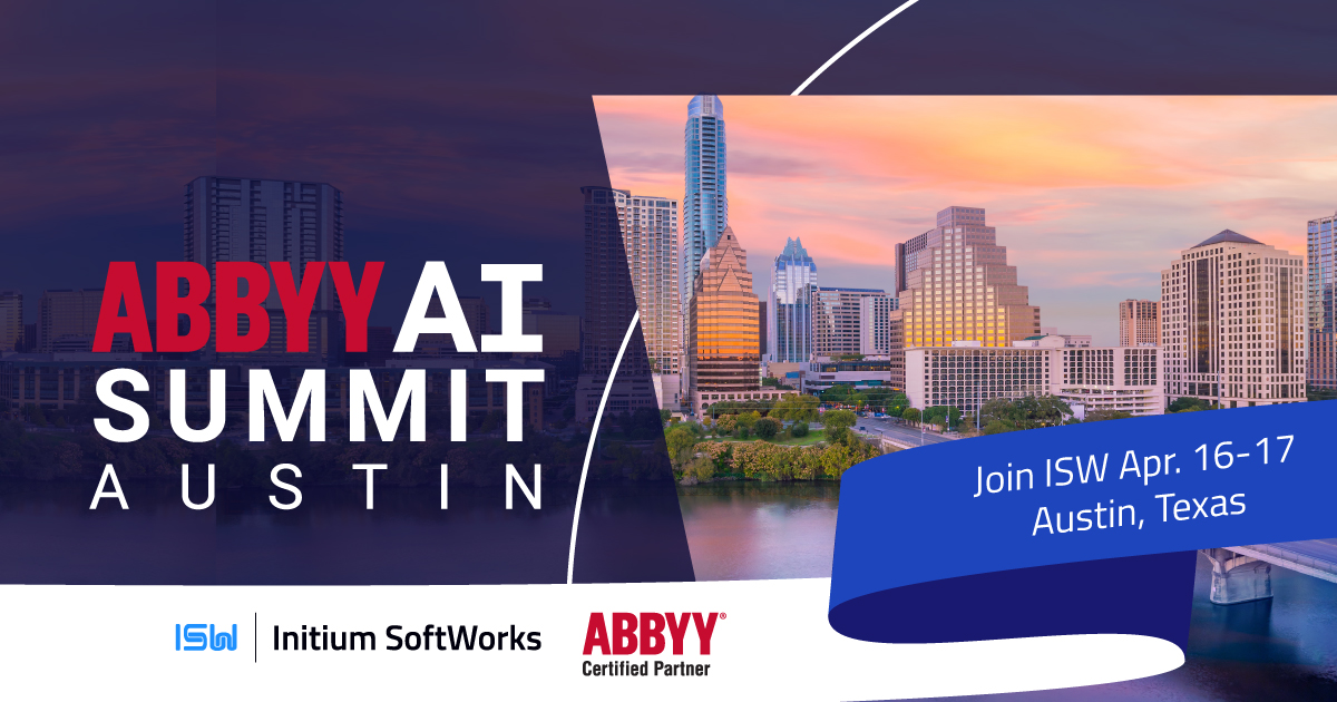 ISWhub's tweet image. The @ABBYY_Software AI Summit is just around the corner. We’ve spent countless hours perfecting AI‐driven automation solutions, so you don’t have to—let us show you how to cut #TediousTasks, #ReduceErrors, & free up your team for more #StrategicWork. zurl.co/wfA1R