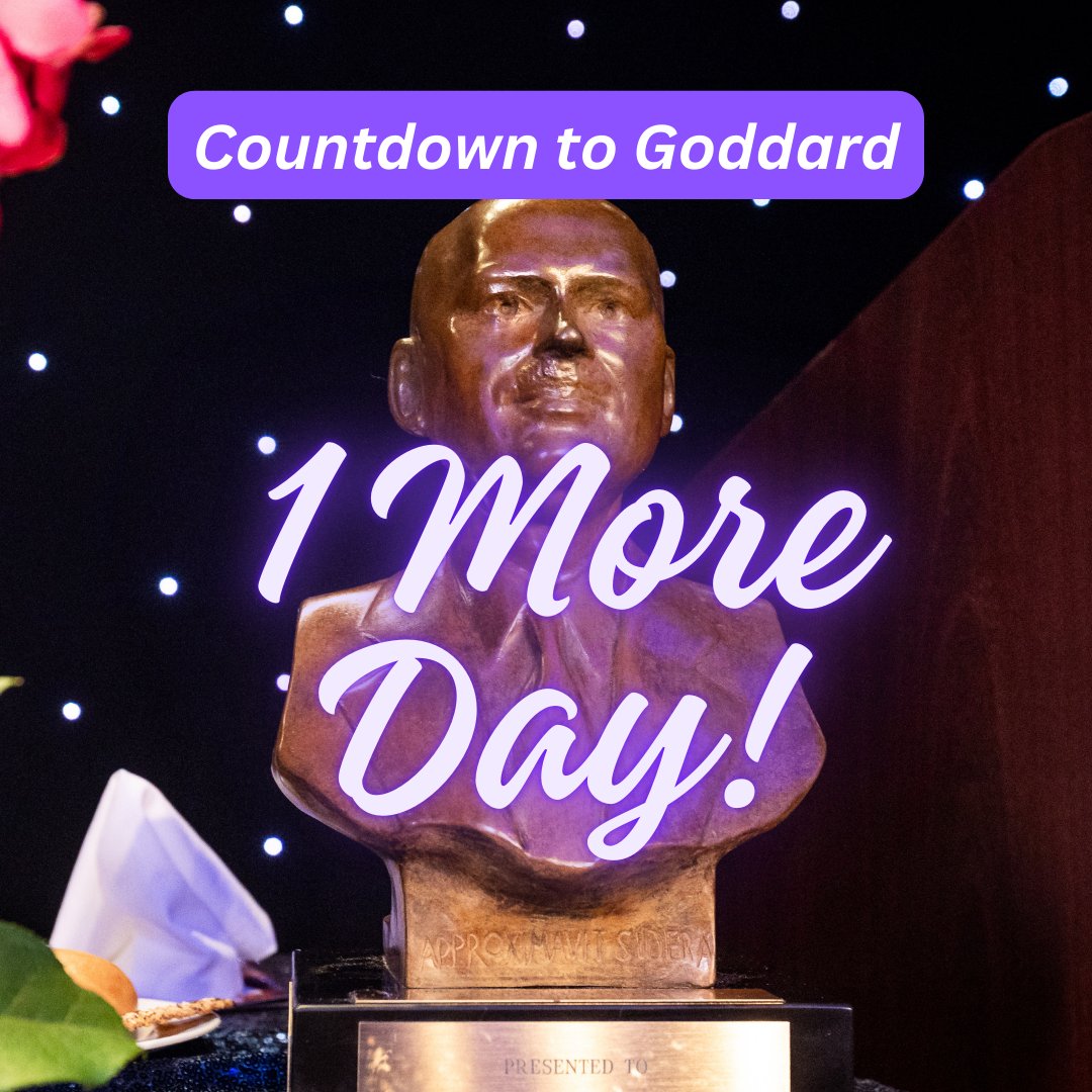 Just 1 Day Away! 🚀

The Goddard Memorial Dinner is almost here! Tomorrow, we gather to honor excellence in space, connect with industry leaders, and celebrate innovation. Get ready for an unforgettable evening!

See you soon! ✨ #GoddardDinner #SpaceClub