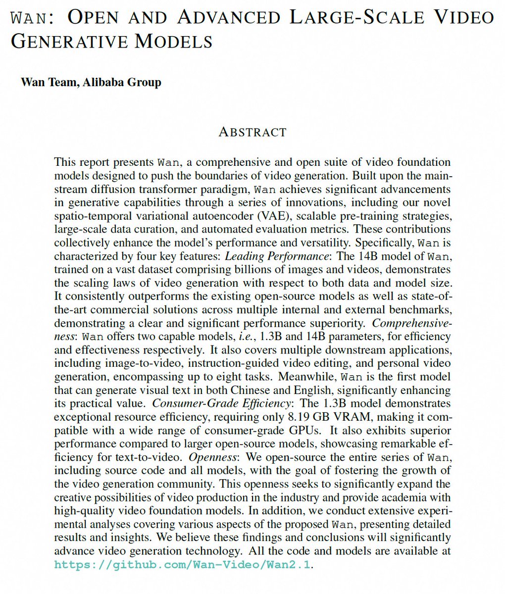 StevenZhang66's tweet image. The tech report for Wan2.1 is about to be released! What are you most looking forward to in it? Feel free to let us know in the comments! @Alibaba_Wan 

#videogeneration #wan #alibaba