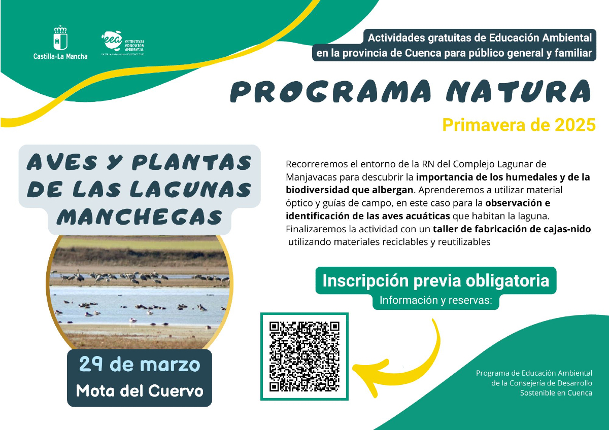🆕 Ya está abierto el plazo de inscripción para las actividades de ABRIL del #NATURACuenca 💚

🍃 "El lenguaje de las hojas"
🦊 "Los habitantes del bosque"
💦 "Torcas, dolinas y lagunas"

Jornadas GRATUITAS por <a href="/DSostenibleCLM/">Desarrollo Sostenible CLM</a> ☺️ ¡Info y reservas! ✅👉 cutt.ly/BeYi2Pgy