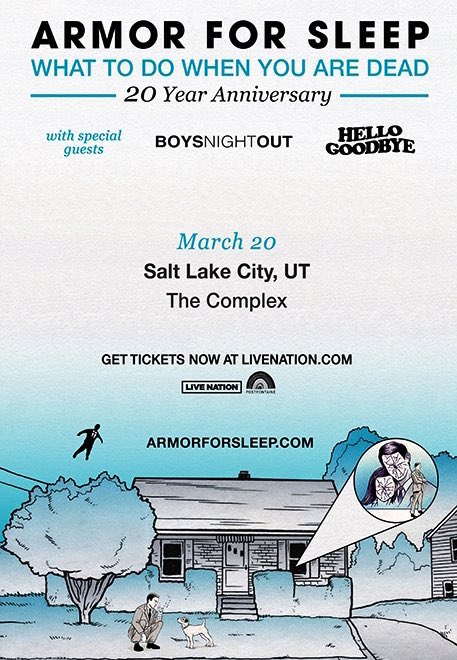 JazzNationNews's tweet photo. Come Hang Out TONIGHT ๐ค
@ArmorForSleepNJ is playing tonight at @complexSLC
Event info ๐ https://t.co/Y3RJCWzWp8
.
.
#AD #ArmorForSleep #SLC #Utah
#TheComplexSLC #SaltLakeCity https://t.co/RsUeoQaYC9