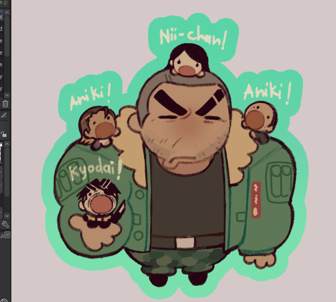 children n papa settle down, mommas tired