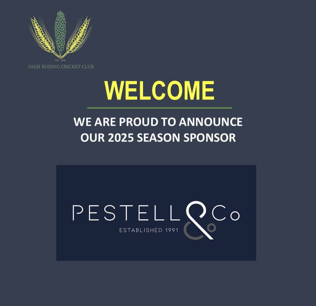 ladies_high's tweet photo. Welcome @pestellandco, a very loyal sponsor of HRCC. We are delighted to have you back for 2025! 

Pestell&amp;Co are an estate agent based in Dunmow and Bishops Stortford whose services include EPC, sales, commercial and lettings.

#support #2025sponsor #dunmow #essex https://t.co/la1NPonWYQ