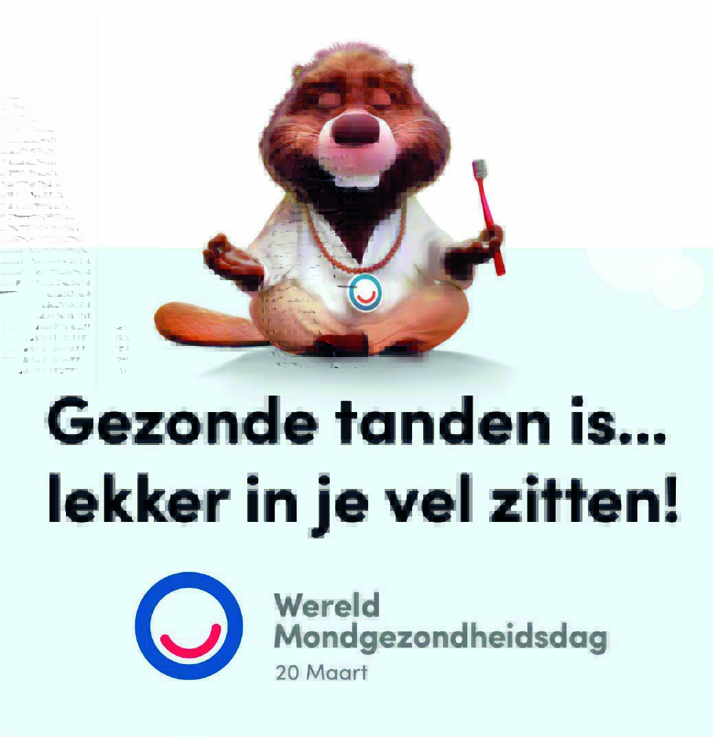 We wensen je een mooie Wereld Mondgezondheidsdag! Goed zorgen voor je tanden en kiezen is niet alleen goed voor je mond, maar heeft ook een positief effect op de rest van je lichaam.  Gezonde tanden is dus... Lekker in je vel zitten! #WOHD25