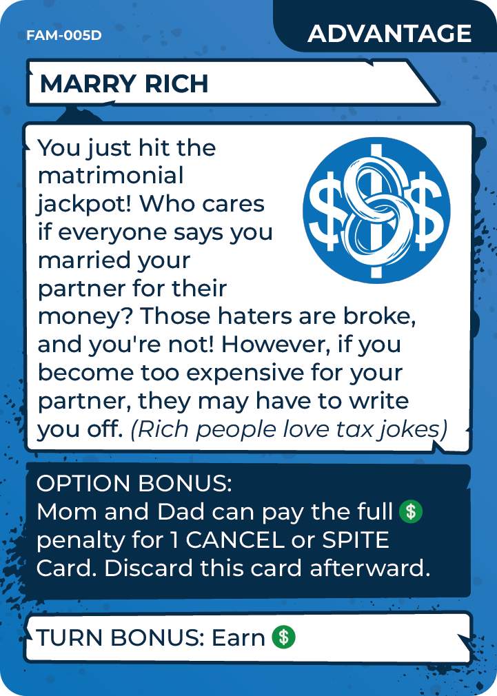TerriblyFun's tweet photo. It's NATIONAL PROPOSAL DAY! Some people marry for love, some people marry for money, and some for power. Which would you marry for? (HINT: We don't have a card for love.) #terribleInfluence #kickstarter @WatchMojo  @Marksimuss https://t.co/uzlfaTxODy