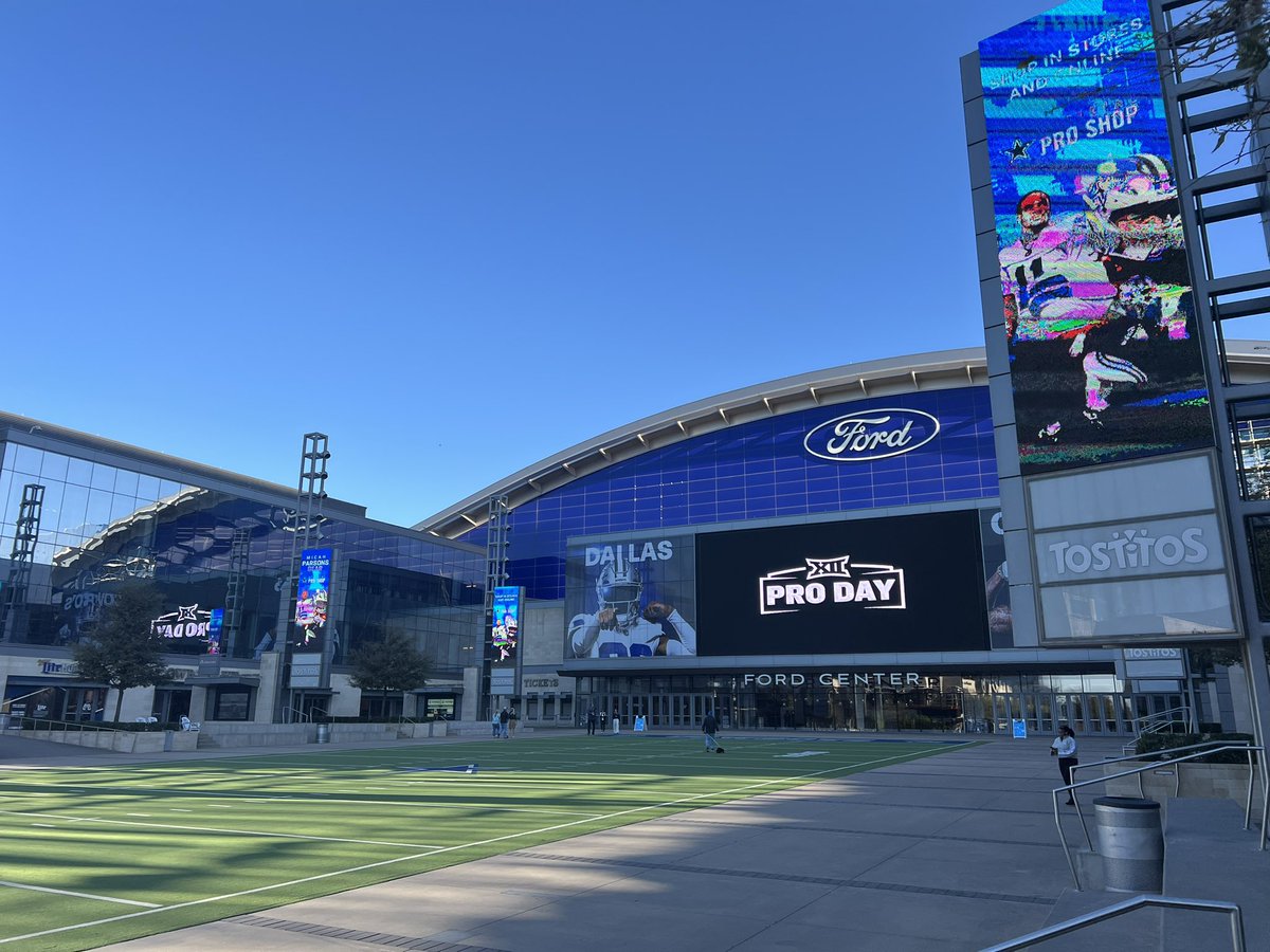 O'Colly TV (@ocollytv) on Twitter photo Hey Cowboy fans!
<a href="/OCollyTv/">O'Colly TV</a> is out here at The Star in Frisco at the Big 12’s second annual Pro Day, and it’s Day 2!
Watch out for updates on former pokes — now prospects — RB Ollie Gordon, WR Brennan Presley, QB Alan Bowman and more! Hey Cowboy fans!
<a href="/OCollyTv/">O'Colly TV</a> is out here at The Star in Frisco at the Big 12’s second annual Pro Day, and it’s Day 2!
Watch out for updates on former pokes — now prospects — RB Ollie Gordon, WR Brennan Presley, QB Alan Bowman and more!
