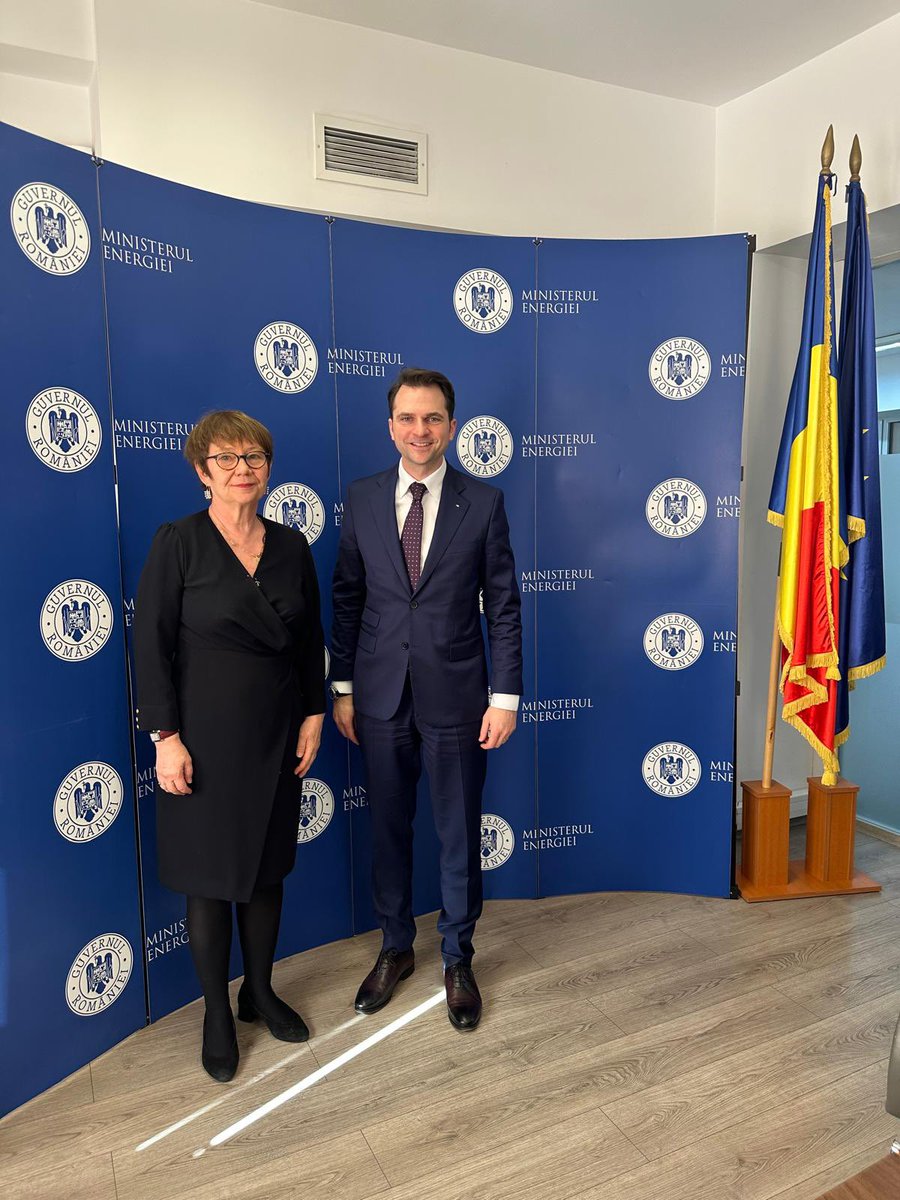 Our <a href="/OdileRenaud/">Odile Renaud-Basso</a> meets Romanian Energy Minister Sebastian Burduja <a href="/Tianu/">Sebastian Burduja</a> congratulates him on success of Romania’s first Contracts for Difference renewables auction in 2024, which <a href="/EBRD/">The EBRD</a> supported.