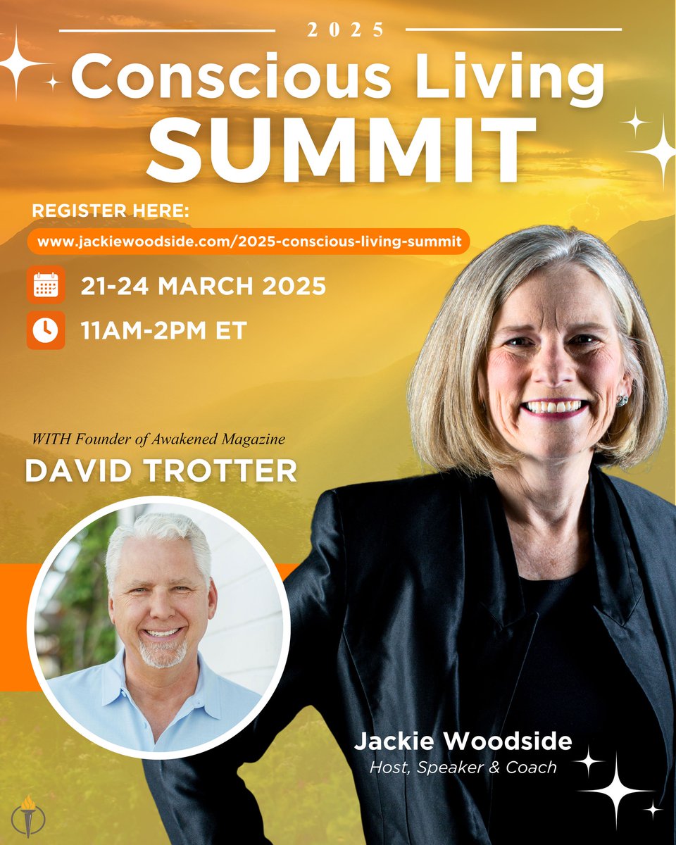 It’s almost here! The Conscious Living Summit 2025 hosted by @JackieWoodside starts this week! 🚨 Join us March 21-24 at 8am PT / 11am ET for 4 days of wisdom, healing, and powerful transformation—all for FREE! SIGN UP NOW before it’s too late. awakenedmagazine.com/summit