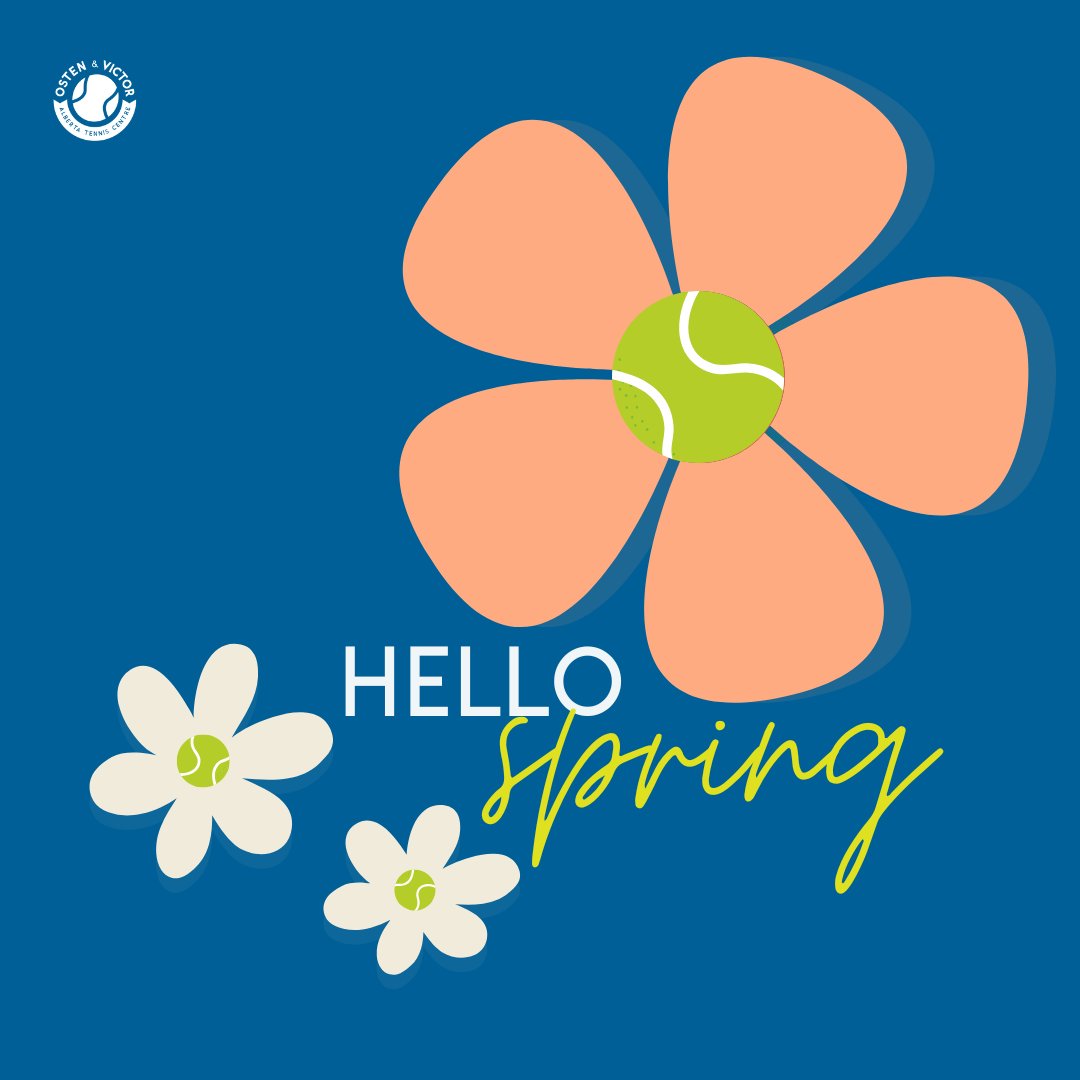 Spring has officially sprung! 🌼🎾  If you've been hibernating all winter, it's time to dust off the racquets and hit the courts. Let’s serve up some fun and welcome the warmer days ahead!