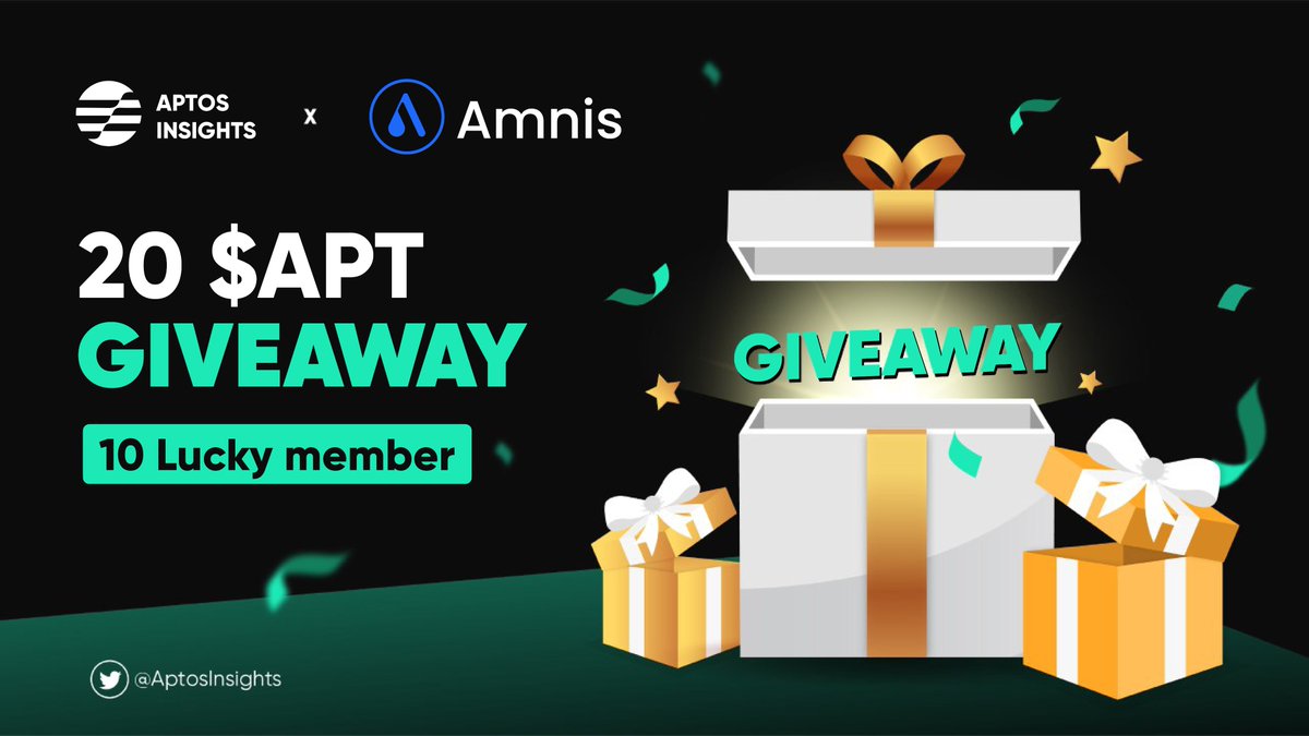Aptos Insights ππ€π€ (@aptosinsights) on Twitter photo π₯A GIVEAWAY SPONSORED BY Amnis Finance
β
We are giving away 20 APT to 10 lucky winners!
To win π
1οΈβ£Follow <a href="/AptosInsights/">Aptos Insights ππ€π€</a> <a href="/AmnisFinance/">Amnis Finance</a> <a href="/AptosVietnam/">Aptos Vietnam Official π»π³π</a>
2οΈβ£ Like & Rt
3οΈβ£ Leave your Aptos wallet address
πEND: 48H π₯A GIVEAWAY SPONSORED BY Amnis Finance
β
We are giving away 20 APT to 10 lucky winners!
To win π
1οΈβ£Follow <a href="/AptosInsights/">Aptos Insights ππ€π€</a> <a href="/AmnisFinance/">Amnis Finance</a> <a href="/AptosVietnam/">Aptos Vietnam Official π»π³π</a>
2οΈβ£ Like & Rt
3οΈβ£ Leave your Aptos wallet address
πEND: 48H