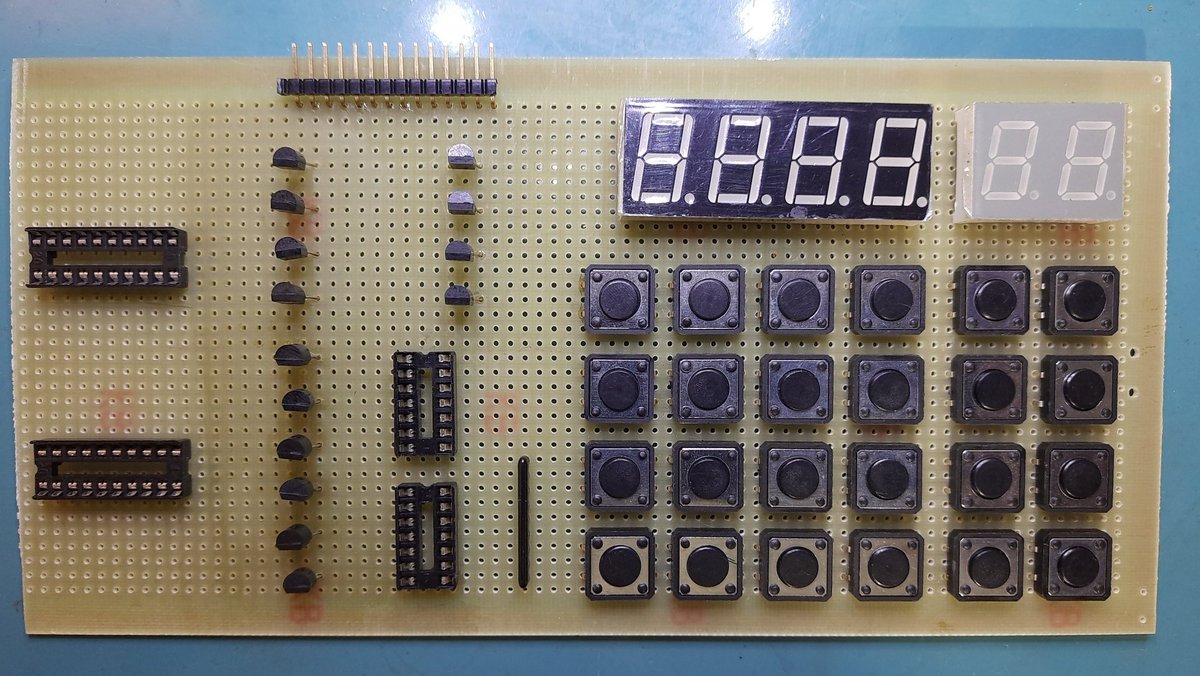 Retomando o meu projeto com o Z80 - Placa de display e teclado.