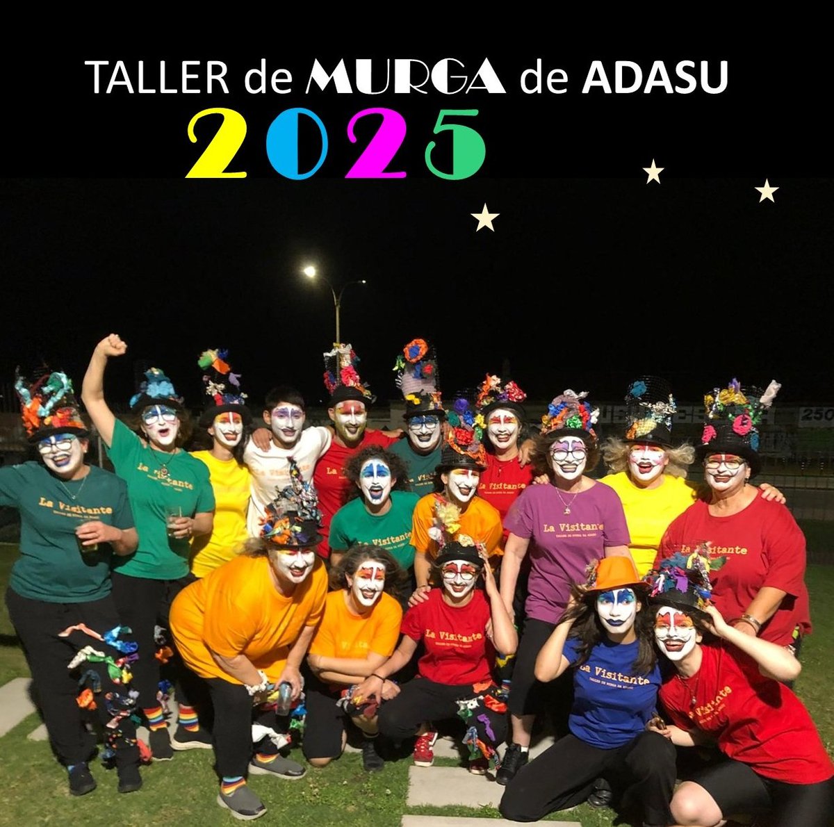🥁🎭Taller de Murga de ADASU 2025 

Encuentros:
🗓️ miércoles 
⏰19 a 21 hs.
📍sede de ADASU (Defensa 1662)

Colaboración mensual $ 500. 
Estudiantes 50% off. 

Únicos requisitos: ganas y compromiso✌🏽

👉🏽Te esperamos en el taller o mándanos correo a: adasucd@gmail.com