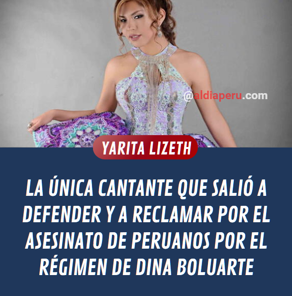 #HECHOS: Yarita Lizeth, nunca tuvo miedo. Fue perseguida, acosada, denunciada por el régimen de Dina Boluarte. Un cerdo en la alcaldía clausuró sus conciertos. Desde el 2022 fue la única que salió a defender y ayudar a hermanos de provincias.

#TAG: #FueraDina junta de portavoces