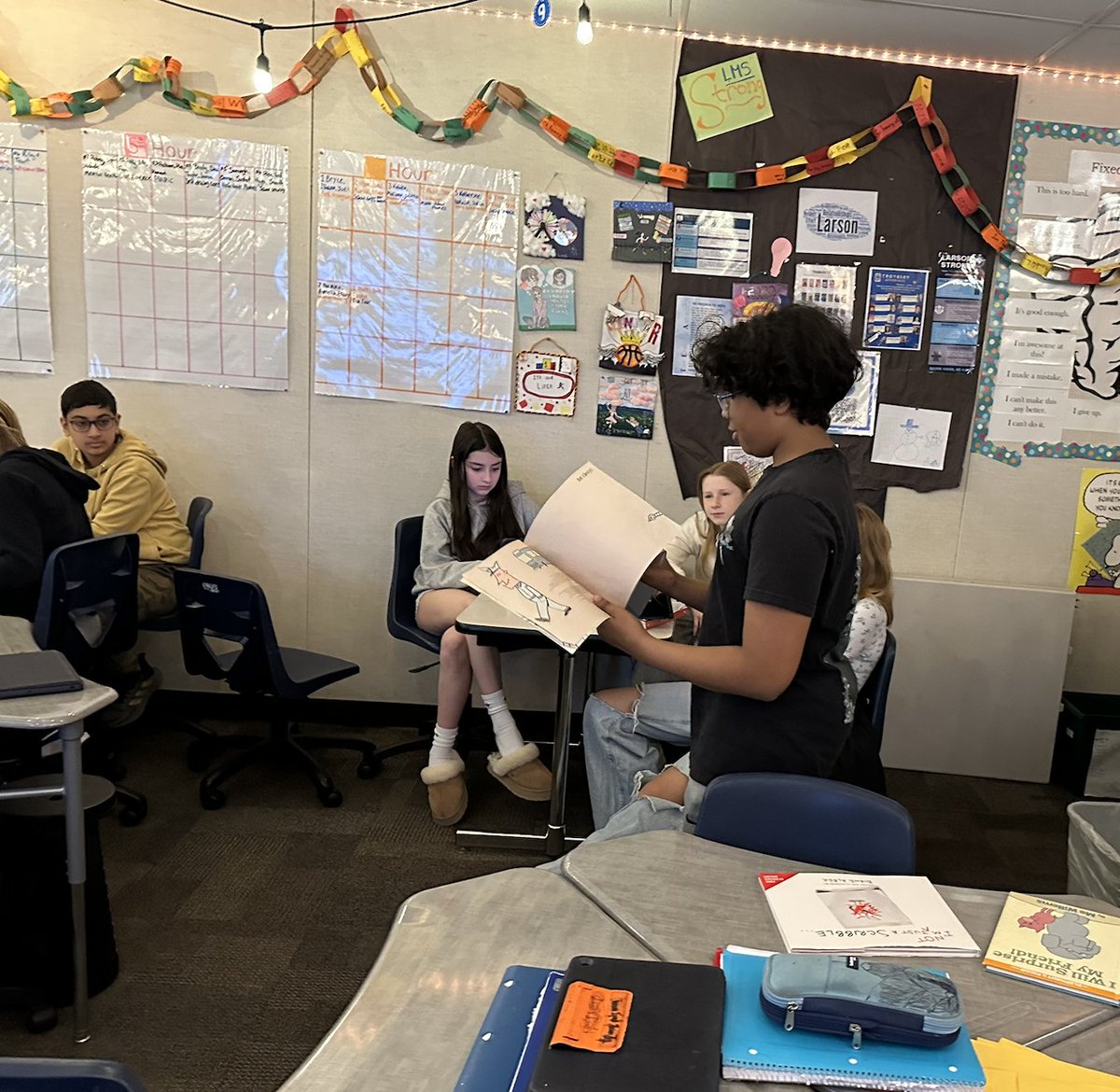 Jenny Rogers (@jrogerslms) on Twitter photo Impromptu student reader today. These are the moments that bring me so much joy. Loved that he took a risk in front of his peers. Embracing these times make all the difference in the world.<a href="/LarsonMS/">Larson Middle School</a> Impromptu student reader today. These are the moments that bring me so much joy. Loved that he took a risk in front of his peers. Embracing these times make all the difference in the world.<a href="/LarsonMS/">Larson Middle School</a>