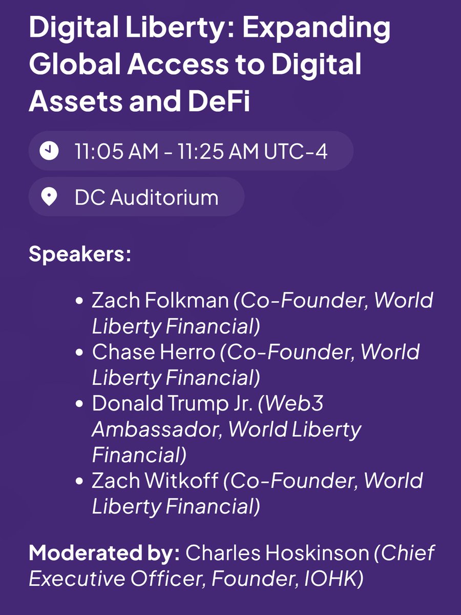 Stโณke with Pride ๐ SPO & DRep (@stakewithpride) on Twitter photo . <a href="/DonaldJTrumpJr/">Donald Trump Jr.</a> speaks about Digital Liberty ๐บ๐ธ next week!
Moderated by <a href="/IOHK_Charles/">Charles Hoskinson</a>. . <a href="/DonaldJTrumpJr/">Donald Trump Jr.</a> speaks about Digital Liberty ๐บ๐ธ next week!
Moderated by <a href="/IOHK_Charles/">Charles Hoskinson</a>.