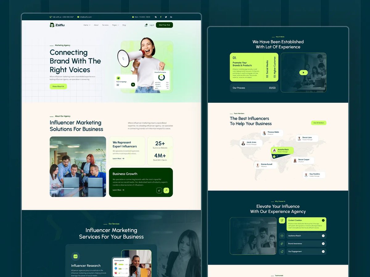 𝗜𝗻𝗳𝗹𝘂𝗲𝗻𝗰𝗲𝗿 𝗠𝗮𝗿𝗸𝗲𝘁𝗶𝗻𝗴 𝗔𝗴𝗲𝗻𝗰𝘆 𝗪𝗲𝗯𝘀𝗶𝘁𝗲 𝗗𝗲𝘀𝗶𝗴𝗻.

We created a modern, high-converting website for an influencer marketing agency on Elementor Page Builder.

Dm me at : shorturl.at/t4bwt

#MarketingAgency #WebDesign #Elementor #WordPress