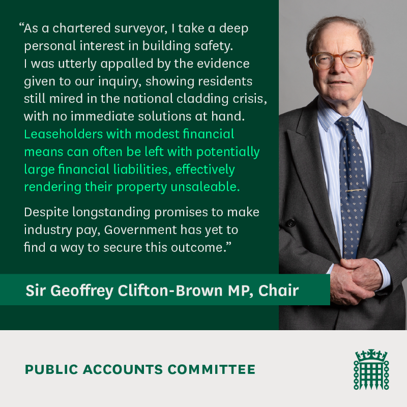 CommonsPAC's tweet photo. We're appalled at the continuing emotional and financial impact of the cladding crisis. Residents need to be at the heart of remediation efforts.

We've published a report asking Government what it can do to lower insurance premiums for residents.

Read more 👇