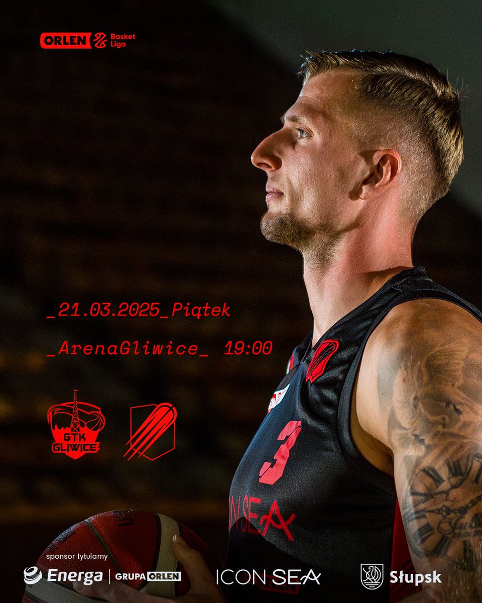 CzarniToWy's tweet photo. Jutro mecz❗️

🗓 Piątek, 21 marca
⏰19:00
📍 Arena Gliwice👀 👀👀 👀 👀
📺 https://t.co/XsoSCLaXLX

@GTKGliwice  🆚 Energa Icon Sea Czarni Słupsk

🟥Sponsorem Tytularnym drużyny jest @EnergaSA 

#plkl #CzarbiToWy https://t.co/M1MCrkfRcF