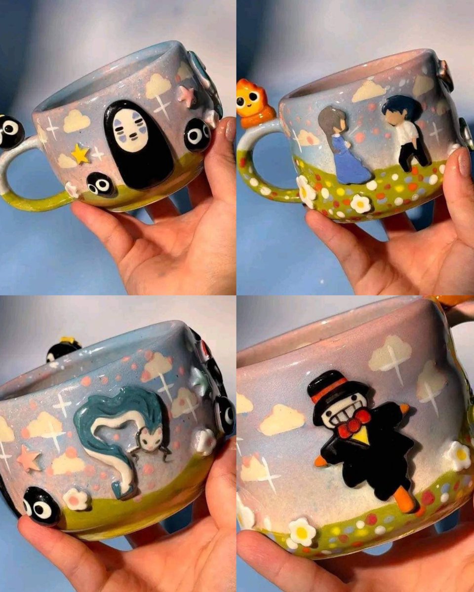 anime_'s tweet photo. Ghibli cups ☕✨ https://t.co/se0YemZYfk