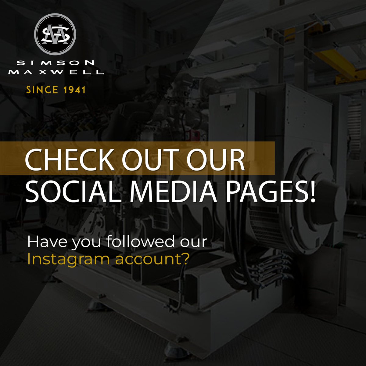 SimsonMaxwell's tweet image. ⚡ Stay Connected with Simson-Maxwell! ⚡
📲 Follow us today!

Facebook - facebook.com/simsonmaxwel/
Instagram - instagram.com/simsonmaxwell/
X - x.com/SimsonMaxwell
LinkedIn - linkedin.com/company/simson…

#SimsonMaxwellPower #SimsonMaxwell #simmaxgenerators $CEI #StayConnected