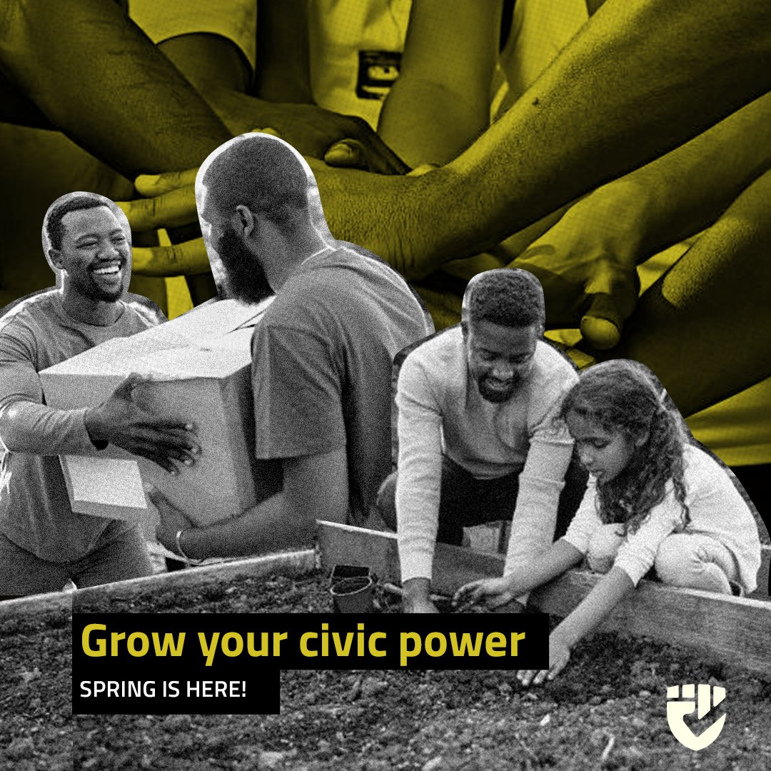 Spring isn’t just about flowers blooming.

✅ Plant seeds of change: Volunteer with local orgs.
✅ Water your voice: Attend a town hall/school board mtg.
✅ Prune barriers: Mentor youth on civic responsibility.
✅ Harvest progress: Advocate for issues impacting your neighborhood.