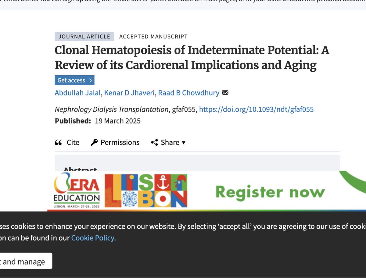 Raad Chowdhury, MD, FASN (@rc_oncneph) on Twitter photo Our latest review <a href="/NDTsocial/">NDT</a> :
#CHIP Clonal Hematopoiesis of Indeterminate Potential: A Review of its Cardiorenal Implications and Aging
๐ฆ Will we ever get to a #CHRP ? More to come..
<a href="/AbdullahJalalMD/">Abdullah Jalal</a> <a href="/kdjhaveri/">Kenar Jhaveri</a>
<a href="/onconephsociety/">American Society of Onconephrology</a> <a href="/ASH_hematology/">ASH</a>
bit.ly/4bJO9zN Our latest review <a href="/NDTsocial/">NDT</a> :
#CHIP Clonal Hematopoiesis of Indeterminate Potential: A Review of its Cardiorenal Implications and Aging
๐ฆ Will we ever get to a #CHRP ? More to come..
<a href="/AbdullahJalalMD/">Abdullah Jalal</a> <a href="/kdjhaveri/">Kenar Jhaveri</a>
<a href="/onconephsociety/">American Society of Onconephrology</a> <a href="/ASH_hematology/">ASH</a>
bit.ly/4bJO9zN