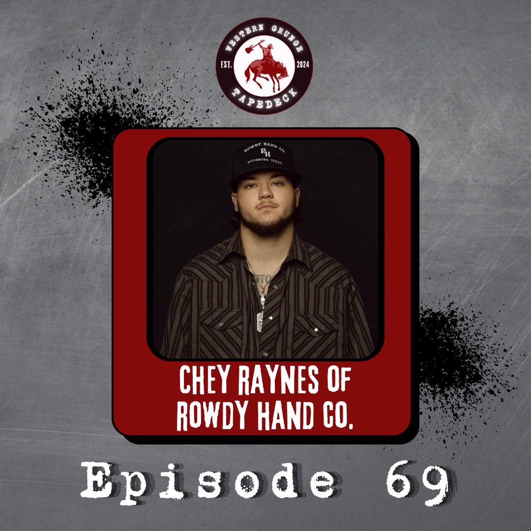 DECK DROP 🚨 <a href="/thatTXkid/">chey 🥶</a> of <a href="/RowdyHandTX/">Rowdy Hand Co.</a> joins Gage and Brennan for episode 69 (nice), they discuss the origins of Rowdy Hand Co, just how wild the merch industry is, and, of course, about Chey’s musical interests! This is gonna be a big episode if you happen to eat bugs, too…