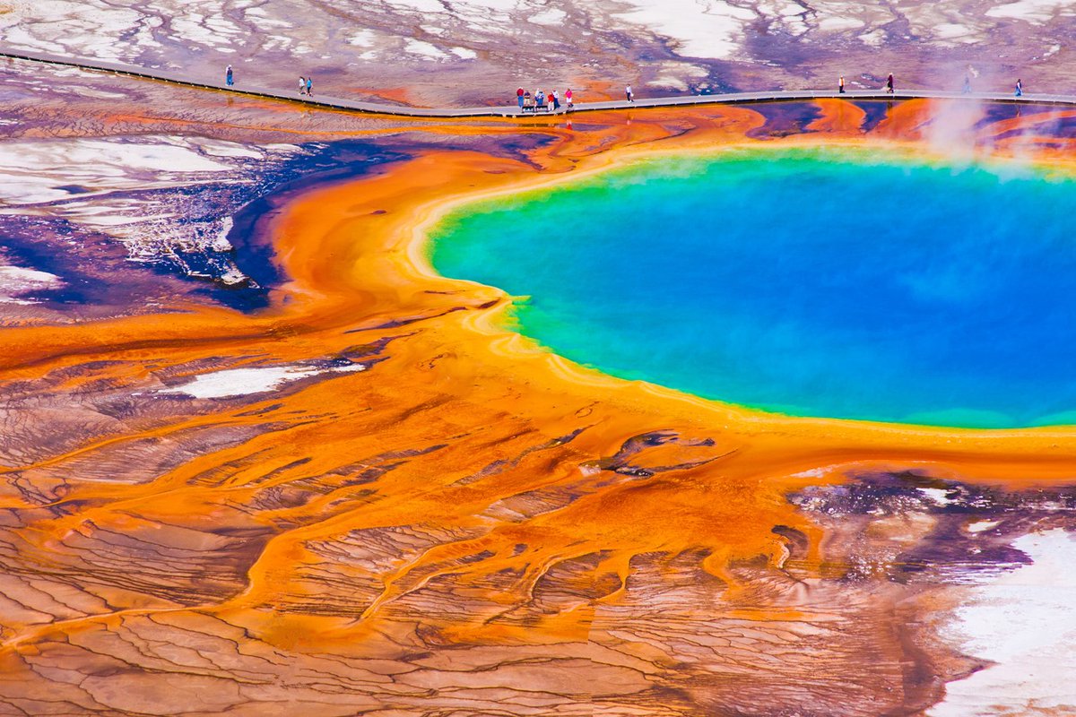 MelsBracelets's tweet photo. Grand Prismatic Spring at Yellowstone National Park's Midway Geyser Basin #landscape #yellowstone #nationalpark #montana #Idaho #grandprismaticspring #midway #geyser #nature #NaturePhotography #naturebeauty #Travel #travelphotography #vacation #WEST #roadTrip #family https://t.co/HTM6SAHq9m
