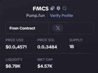 Robert_Dowwney3's tweet photo. 🏖Contact us to receive the earliest call
🔗 https://t.co/ZqqrlmK30Z
CA
7pyUdtZG79ELLCpJyEbVUS8pZuVzjj2tXYuKFa1Cpump
UPDATE : SOL / $FMCS
Caller : 4,5k - ATH 1,2m
Done : 266✖️
#Solana #memecoin #murong #FMCS https://t.co/MzvdmgYbRw