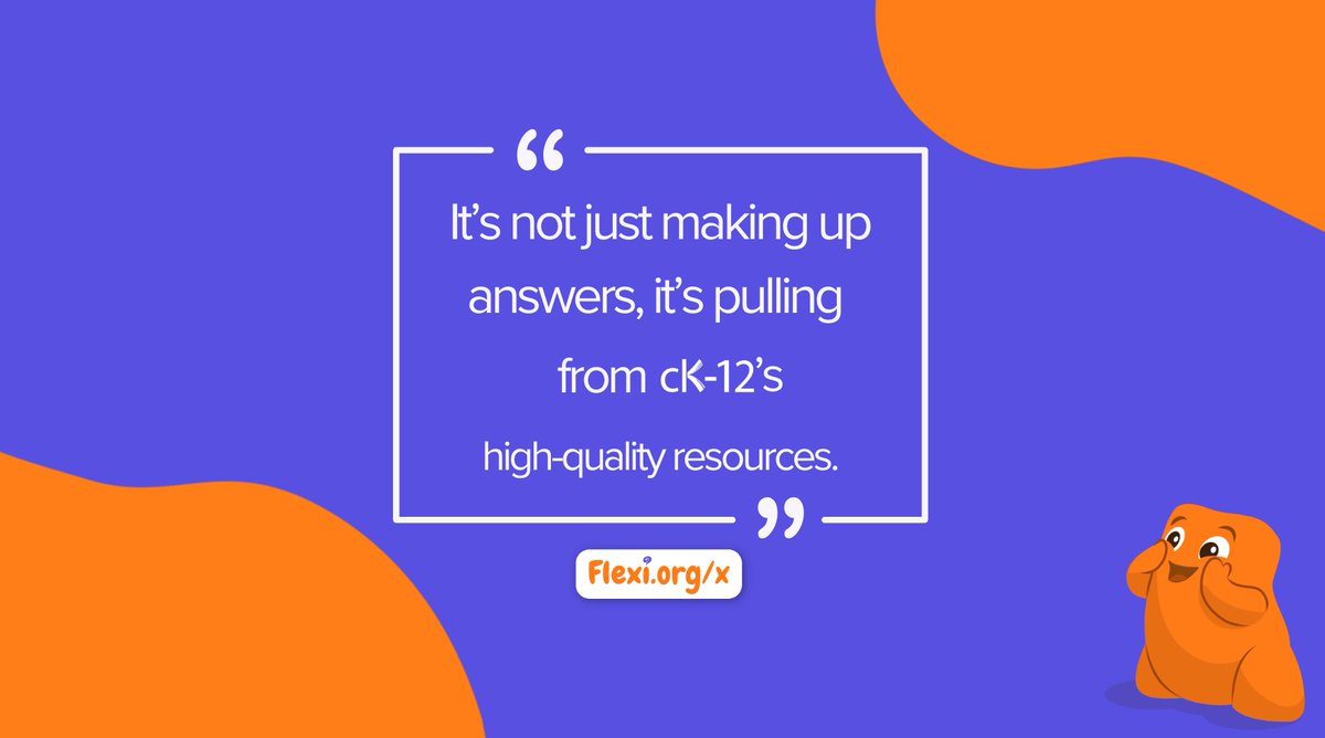 Not all AI tutors are equal. Teachers prefer tools that guide real learning, not just generate answers. 
After testing several, they chose one that pulls from expert-backed resources. 

See why: links.ck12.org/whyteachersare… 

#Education #AIinLearning #EdTech