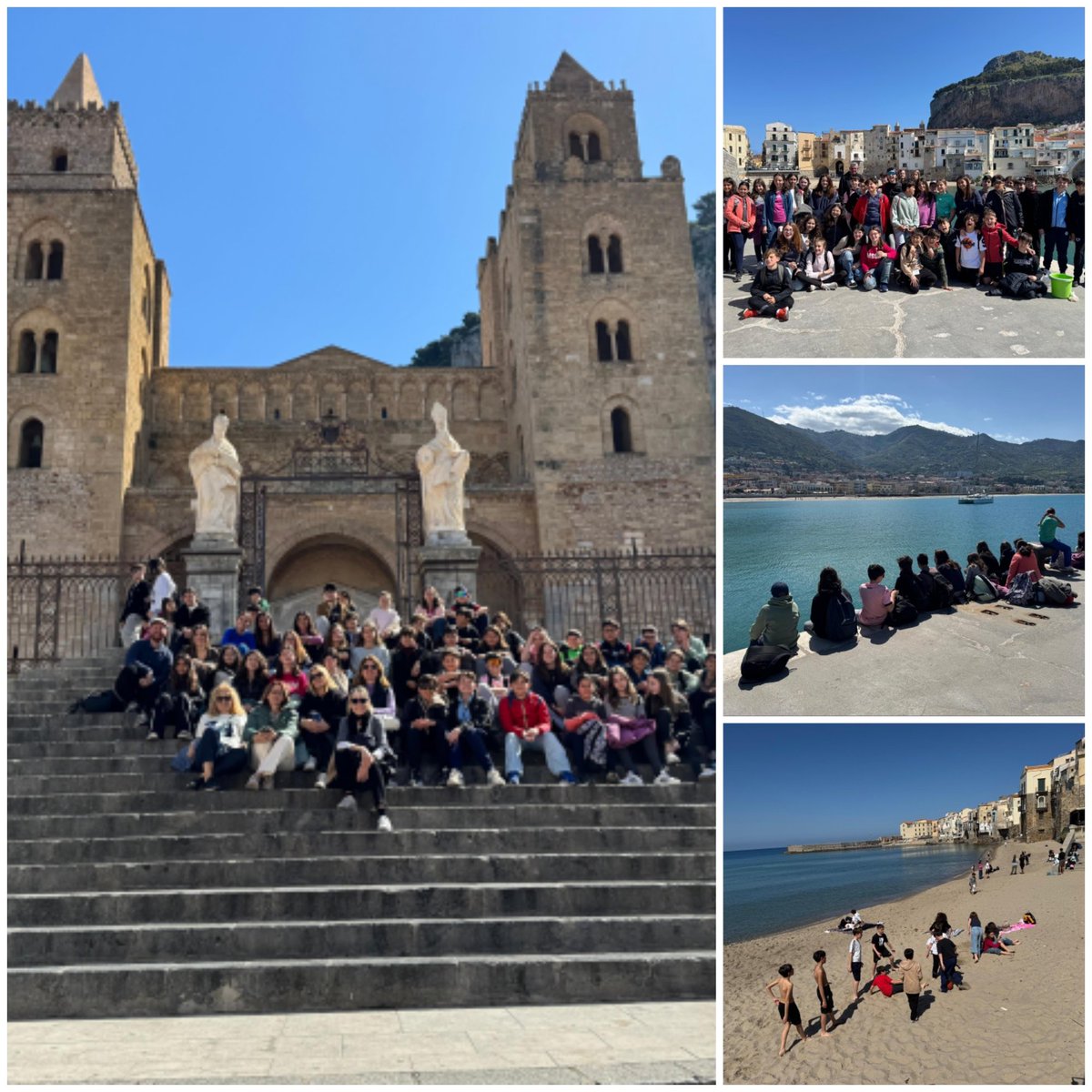 #Erasmus+ students on mobility in <a href="/Palermo/">Palermo Weather</a> visit the city of #Cefalù on the island of #Sicily. Lifelong learning contributing to sustainable growth <a href="/EscolesFEDAC/">Escoles FEDAC</a> #avuixdema @Eu_Comission
