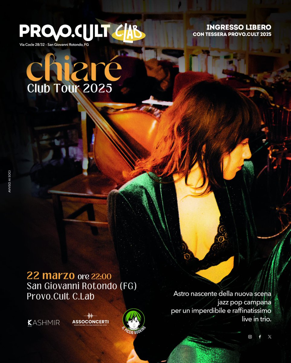 ProvoCult's tweet photo. Chiarè in concerto e Presidio Libera - https://t.co/gQSDF9vole https://t.co/7dq4H5uaCZ