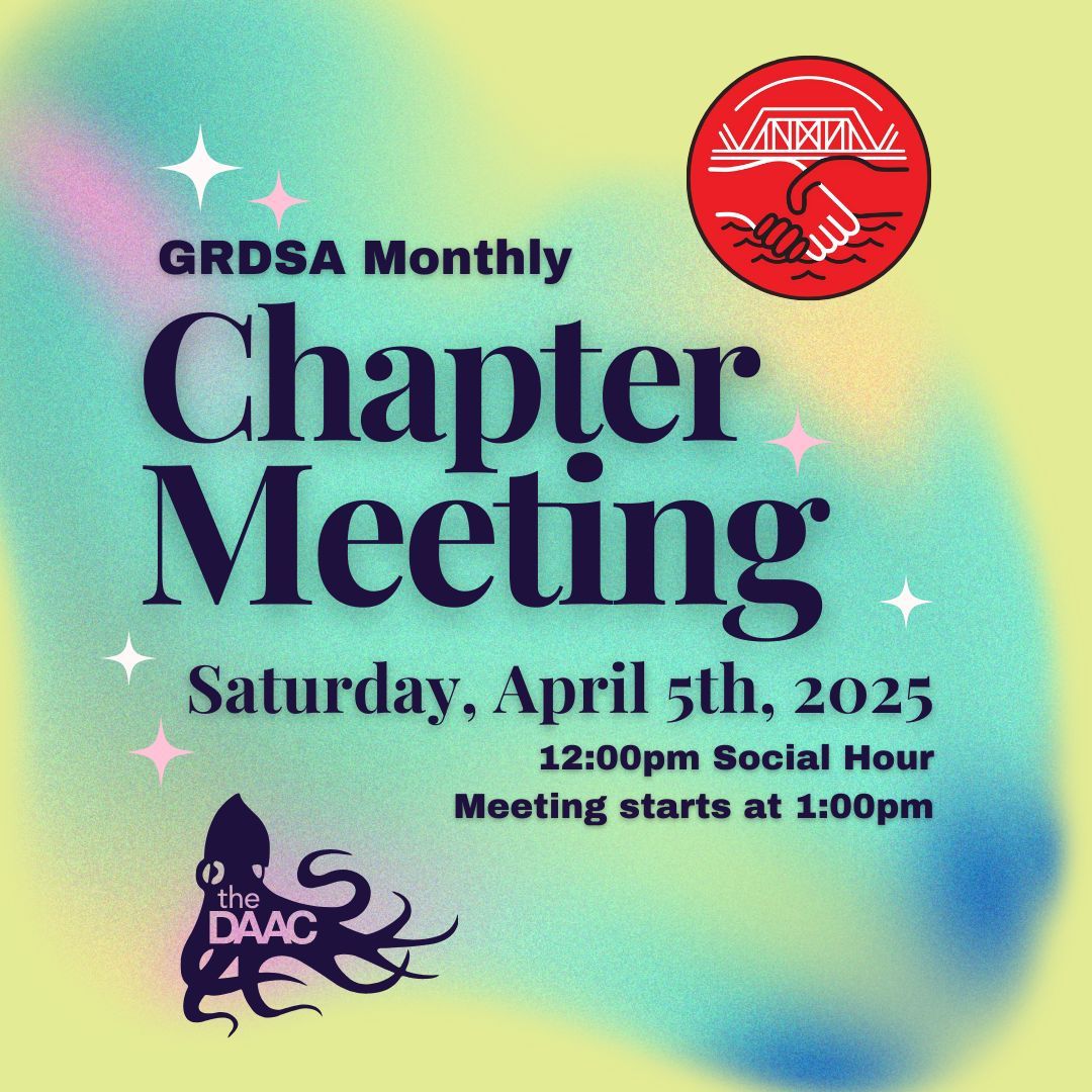 GrandRapidsDSA's tweet photo. April showers bring May flowers (like roses (like socialism)). Join us for our Monthly Chapter Meeting, April 5th at The DAAC. 12 pm for pizza. Meeting starts at 1pm. https://t.co/gHV9UCMcr5 https://t.co/P21PfgYCtl