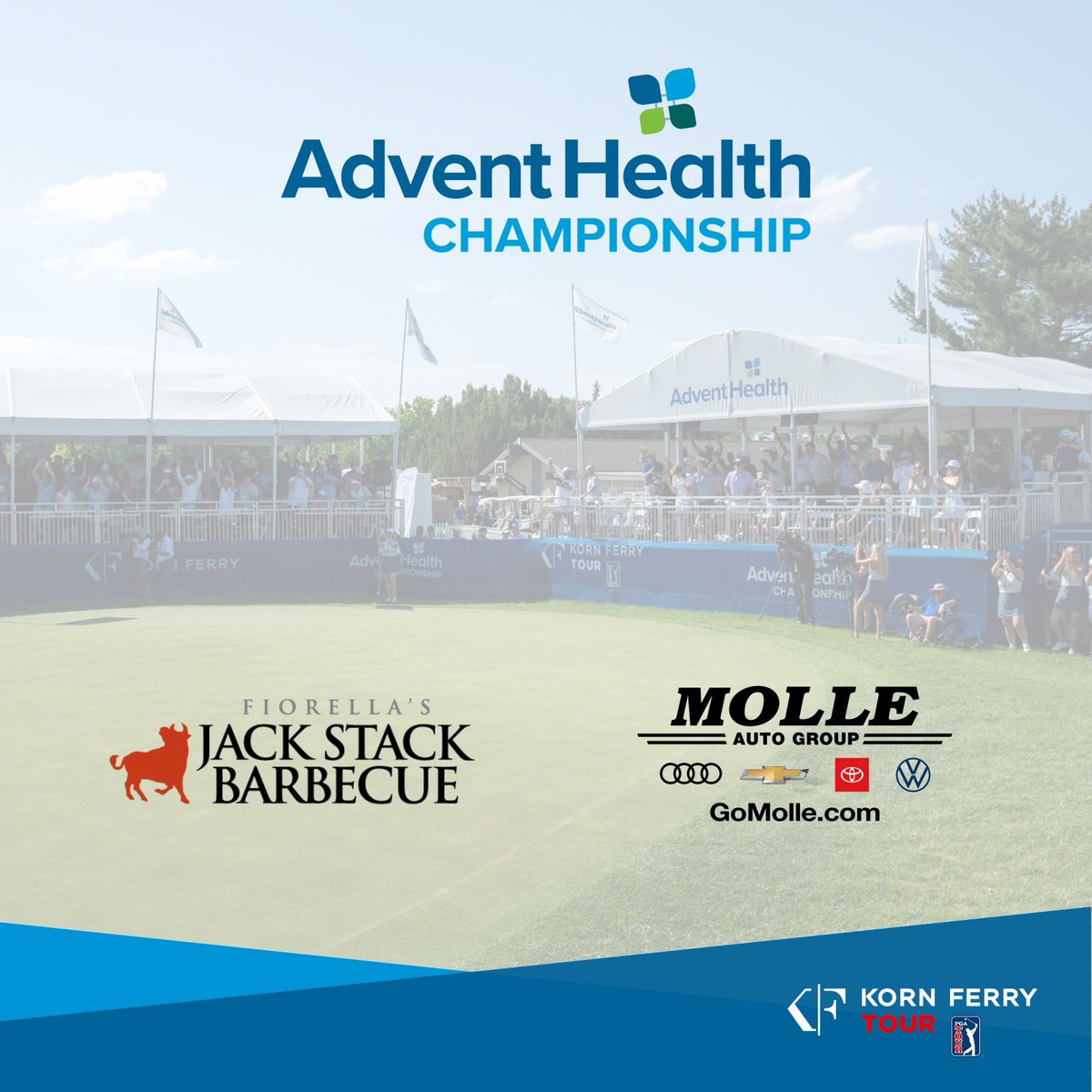 Happy to announce two KC staples are joining the AdventHealth Championship partnership team -  welcome Molle Automotive Group and Fiorella’s Jack Stack Barbecue!
 
Learn more about the partnership, click the link in our bio

#AdventHealthChampionship #ItsMoreThanGolf #KCHeartland