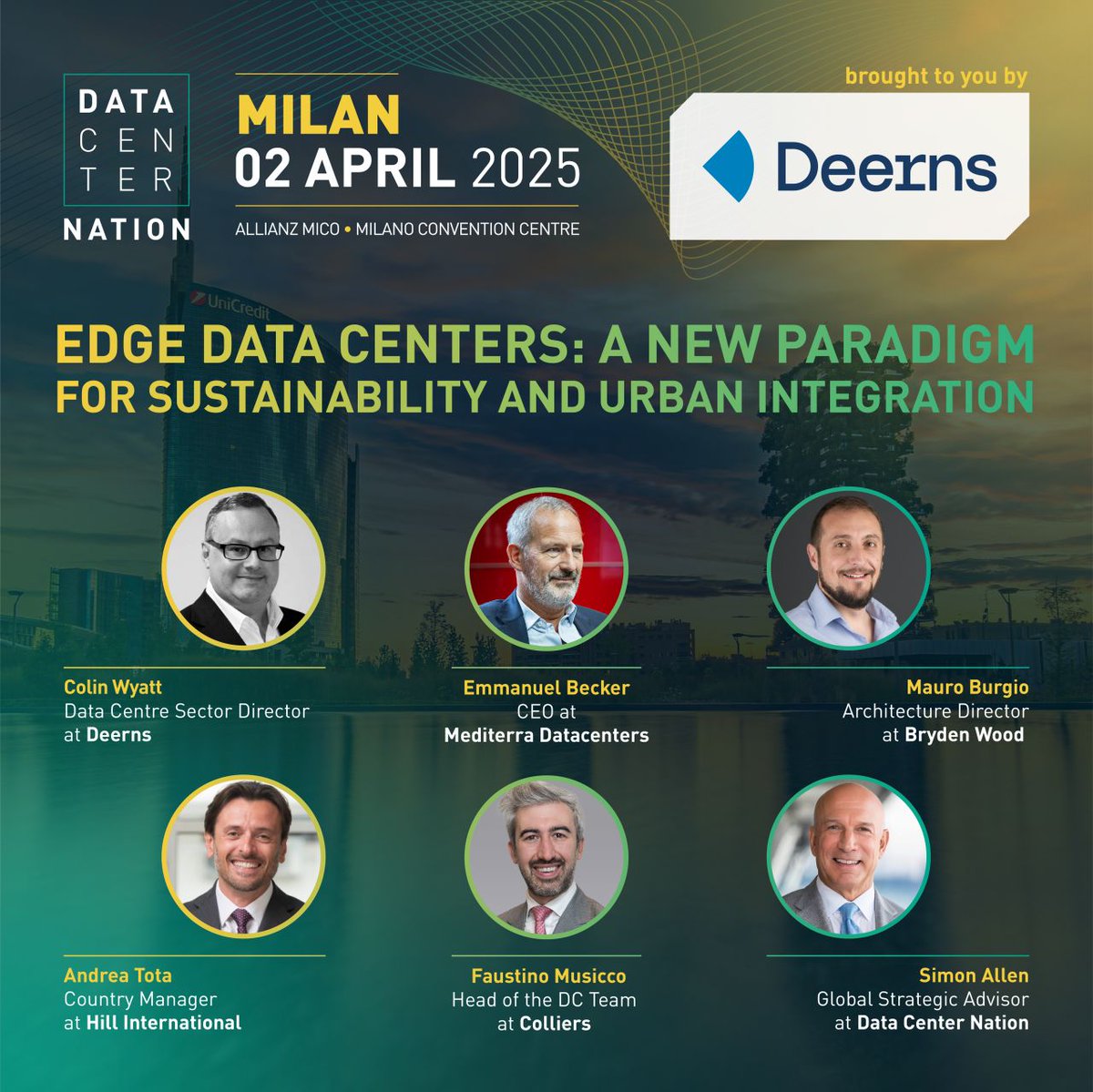 Architecture Director &amp; Head of Bryden Wood Milano, Mauro Burgio, will take part in a panel to discuss ‘Edge Data Centers: A New Paradigm for Sustainability and Urban Integration’ at the Allianz MiCo Milano Convention Centre on 2nd April. Learn more: bit.ly/4228vjl