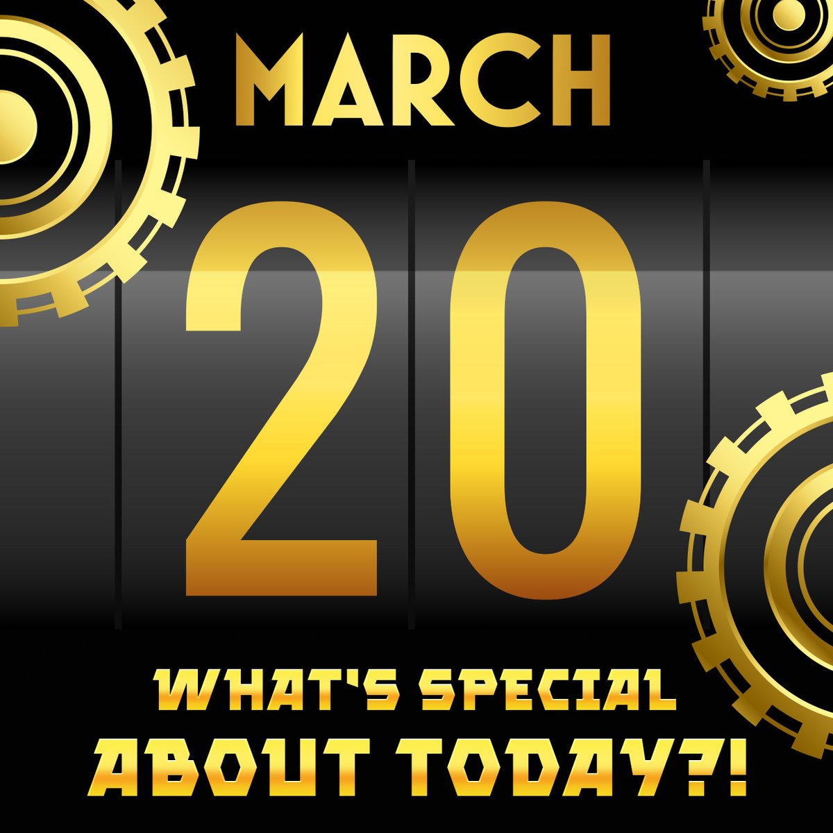 🗓 WHAT’S SPECIAL ABOUT TODAY? 🗓

March 20 = all about good vibes! 🌎✨

It’s International Day of Happiness — so do what makes you smile! Jackpot wins, lucky spins, or just celebrating small victories. 💛